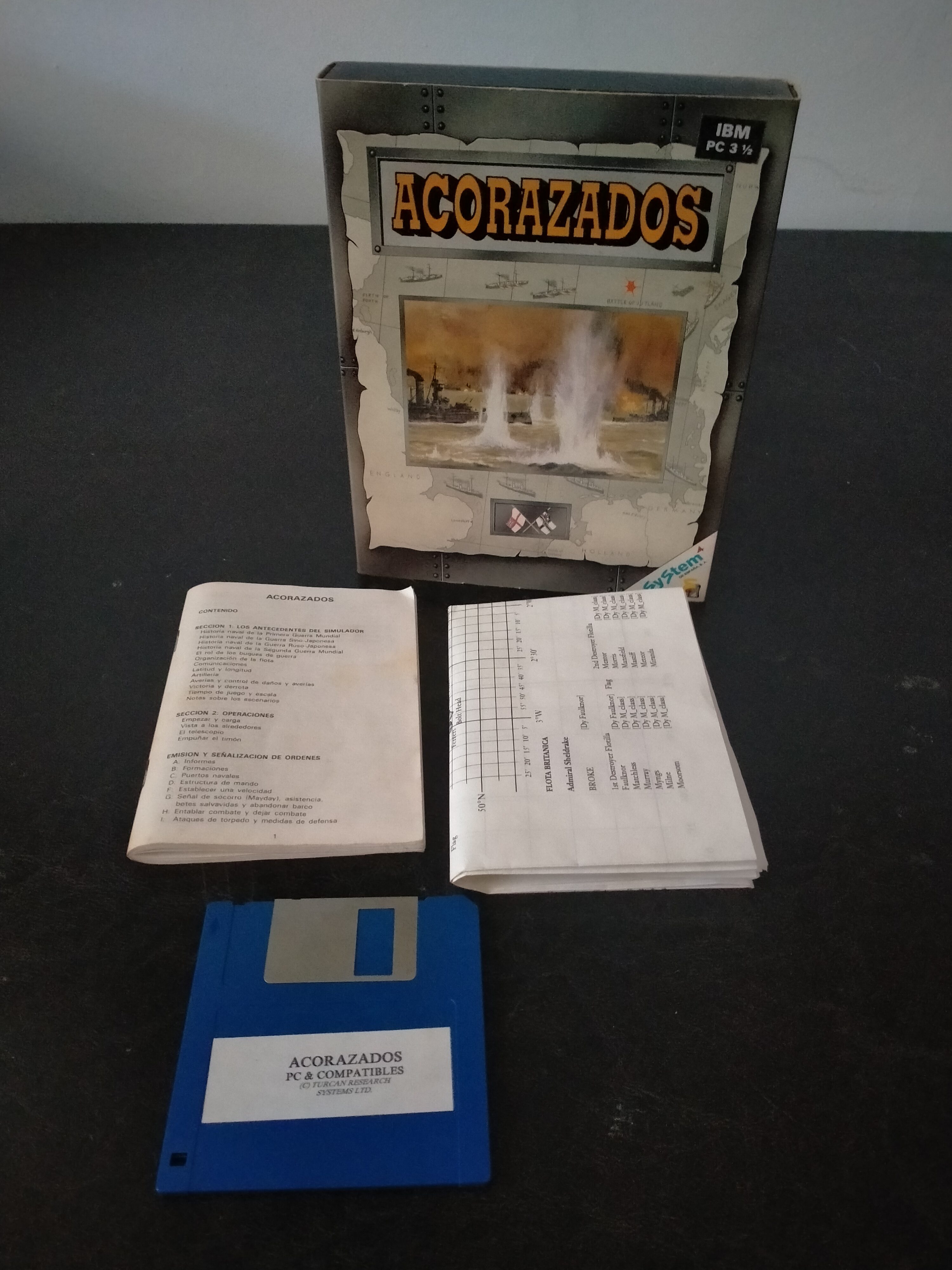 Imagen documental 3 de Acorazados, formato Big Box, para MS-DOS