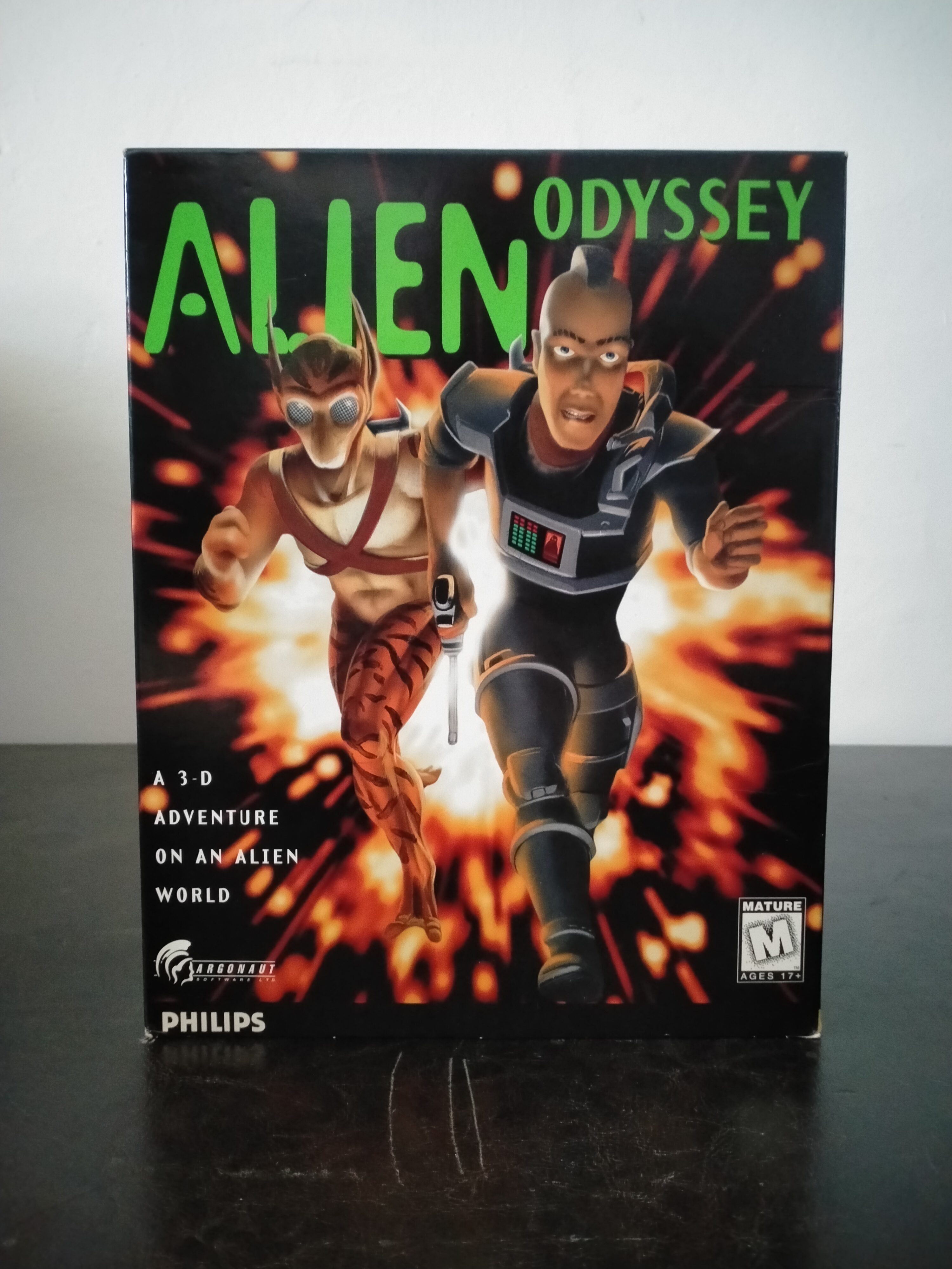 Edición física de Alien Odyssey, formato Big Box, para MS-DOS