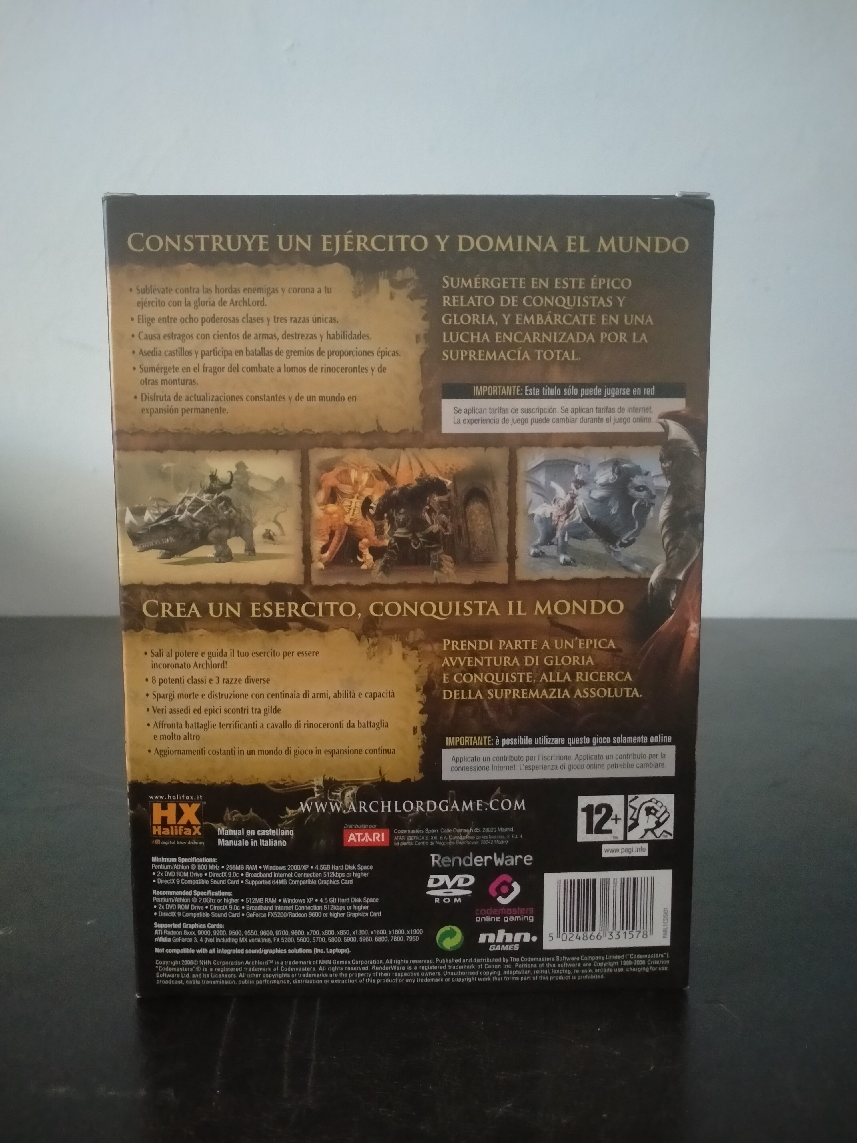 Imagen documental 2 de ArchLord, formato DVD Case, para Win2000, Windows XP