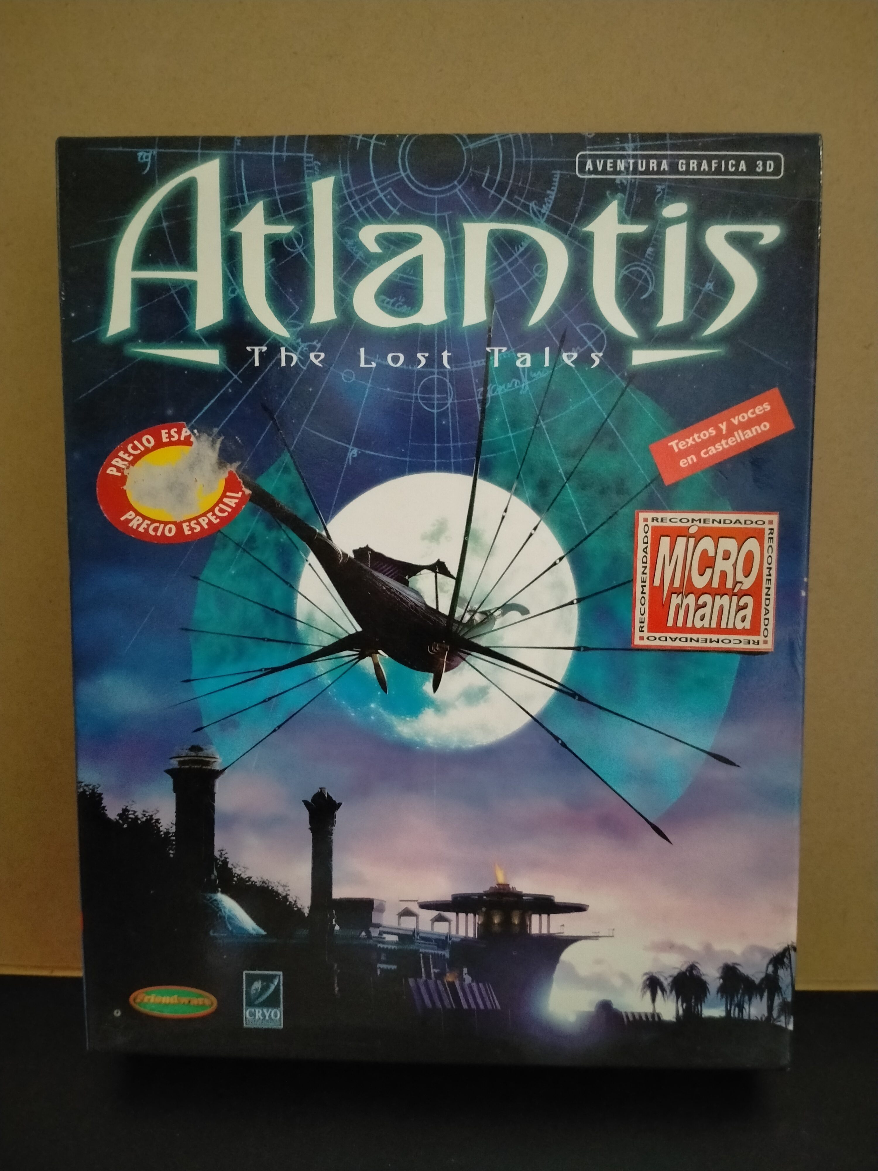 Edición física de Atlantis: The Lost Tales