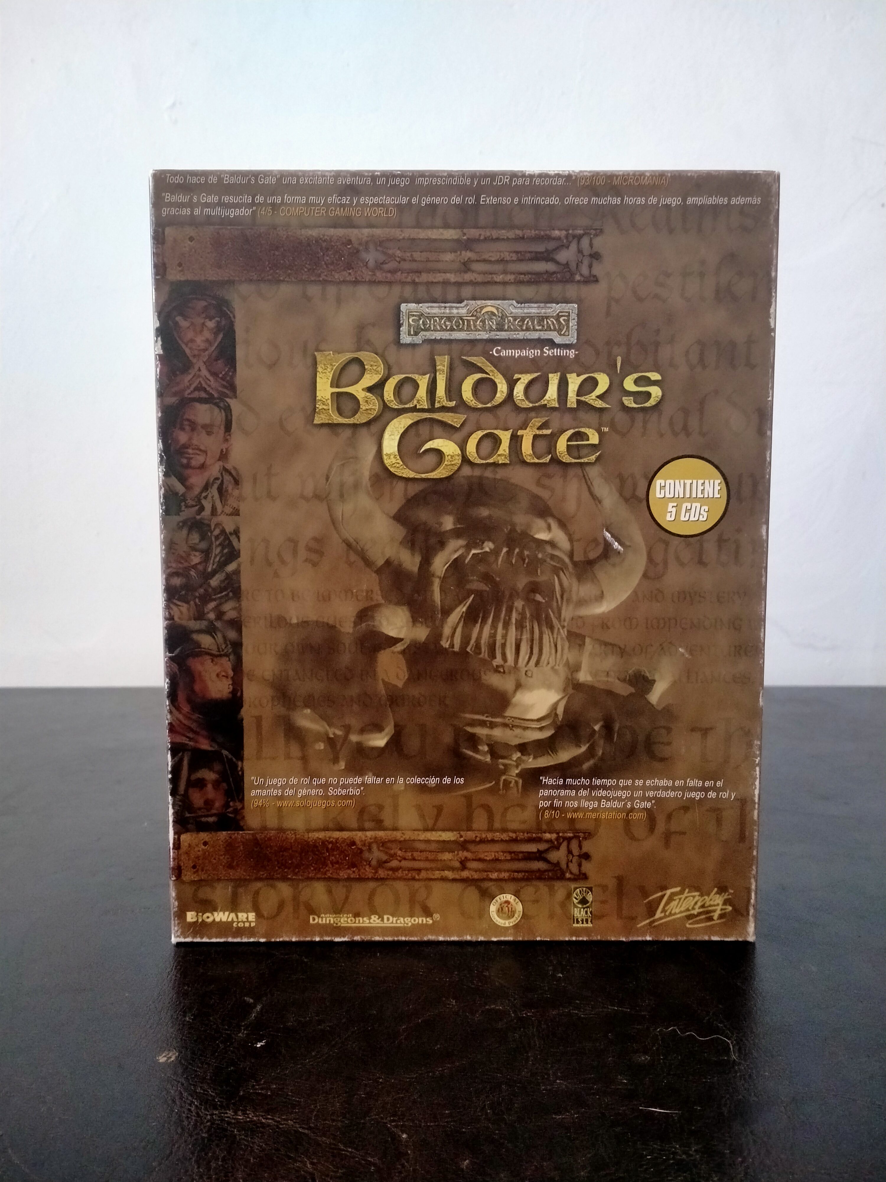 Portada de Baldur's Gate