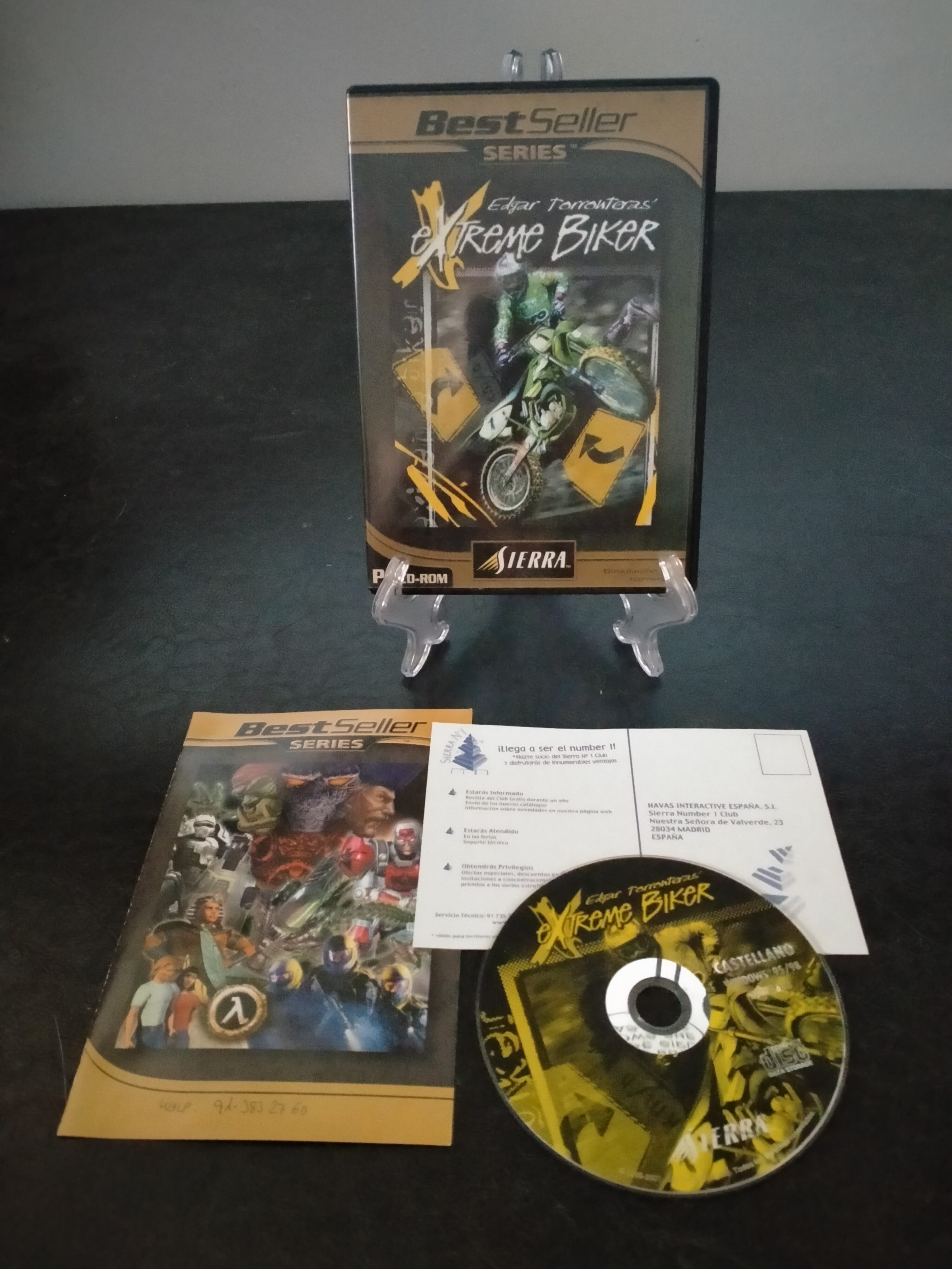 Edición física de Edgar Torronteras' eXtreme Biker, formato DVD Case, para Windows 95, Windows 98