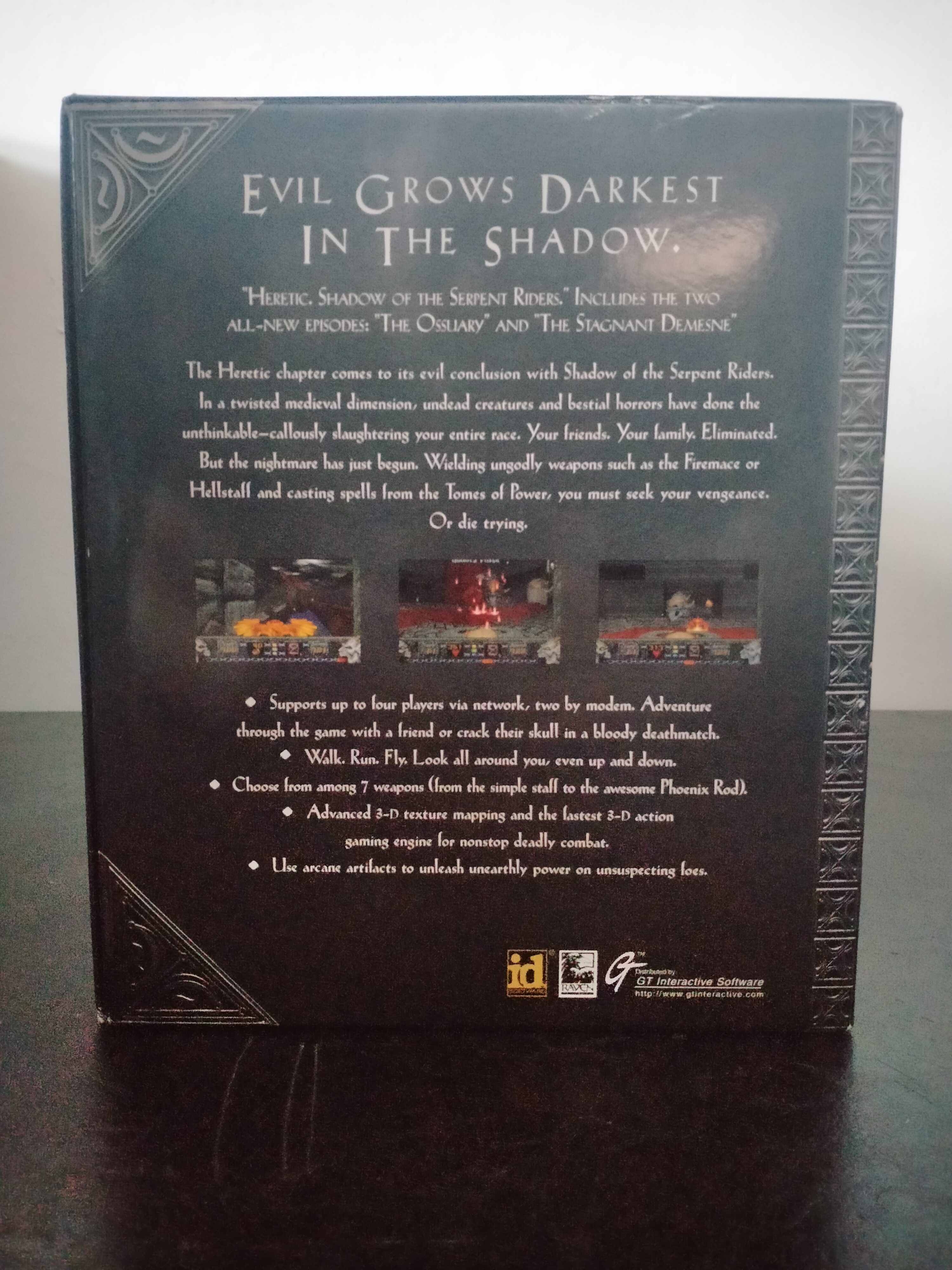 Imagen documental 2 de Heretic: Shadow of the Serpent Riders, formato Big Box, para MS-DOS