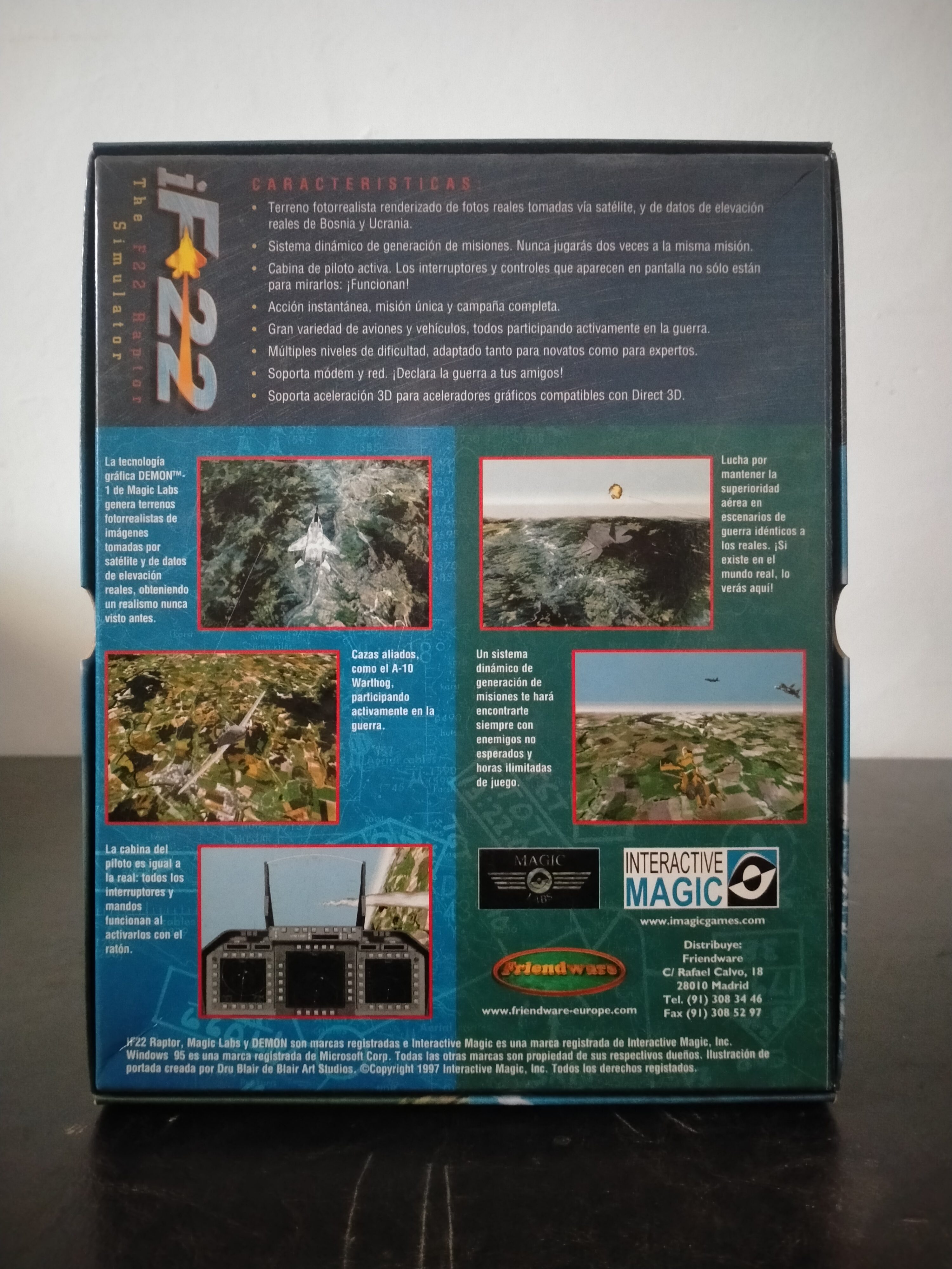 Imagen documental 2 de iF-22: The F-22 Raptor Simulator, formato Big Box, para Windows 95