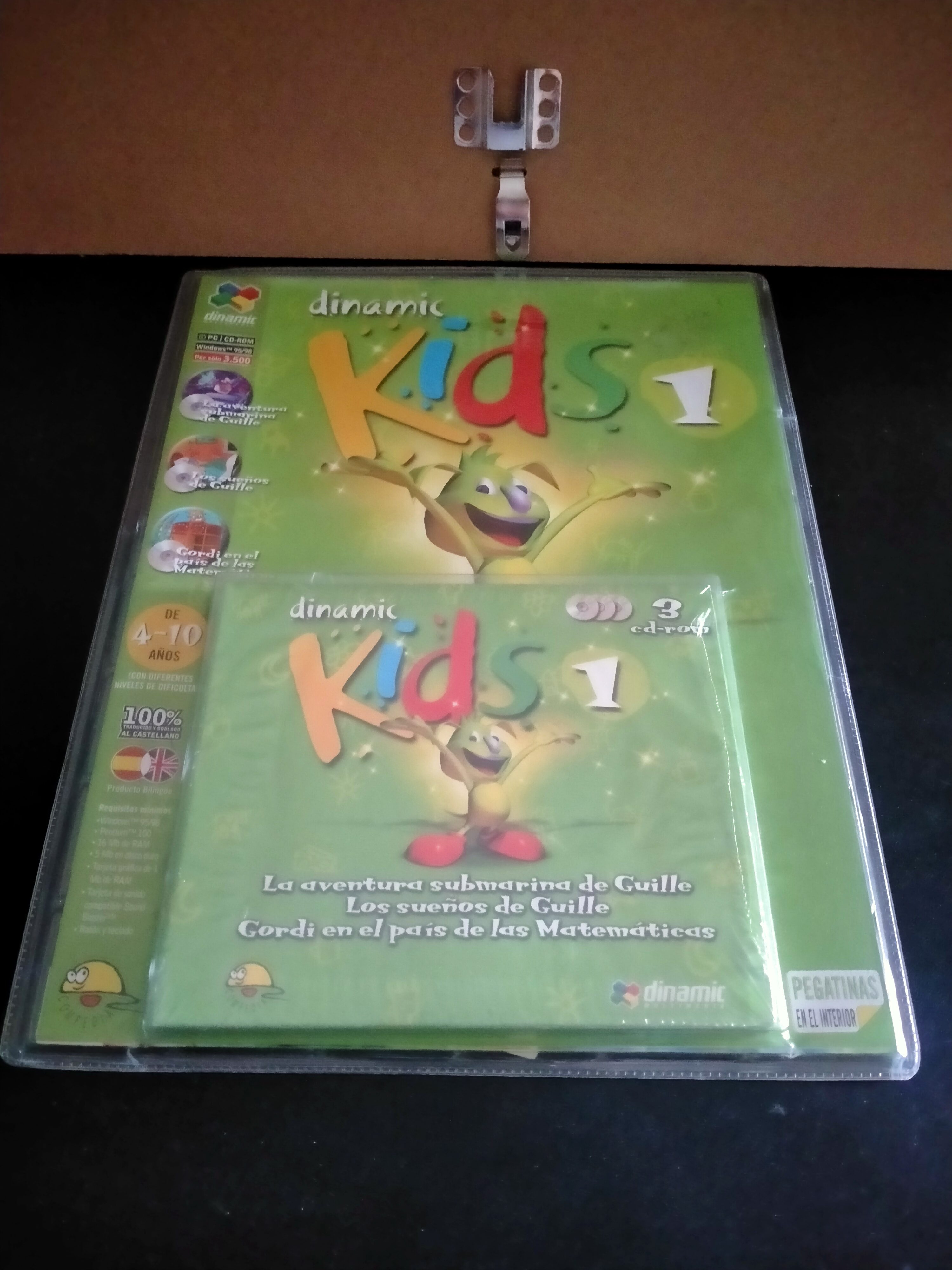 Portada de Dinamic Kids 1, formato Jewel Case, para Windows 95, Windows 98