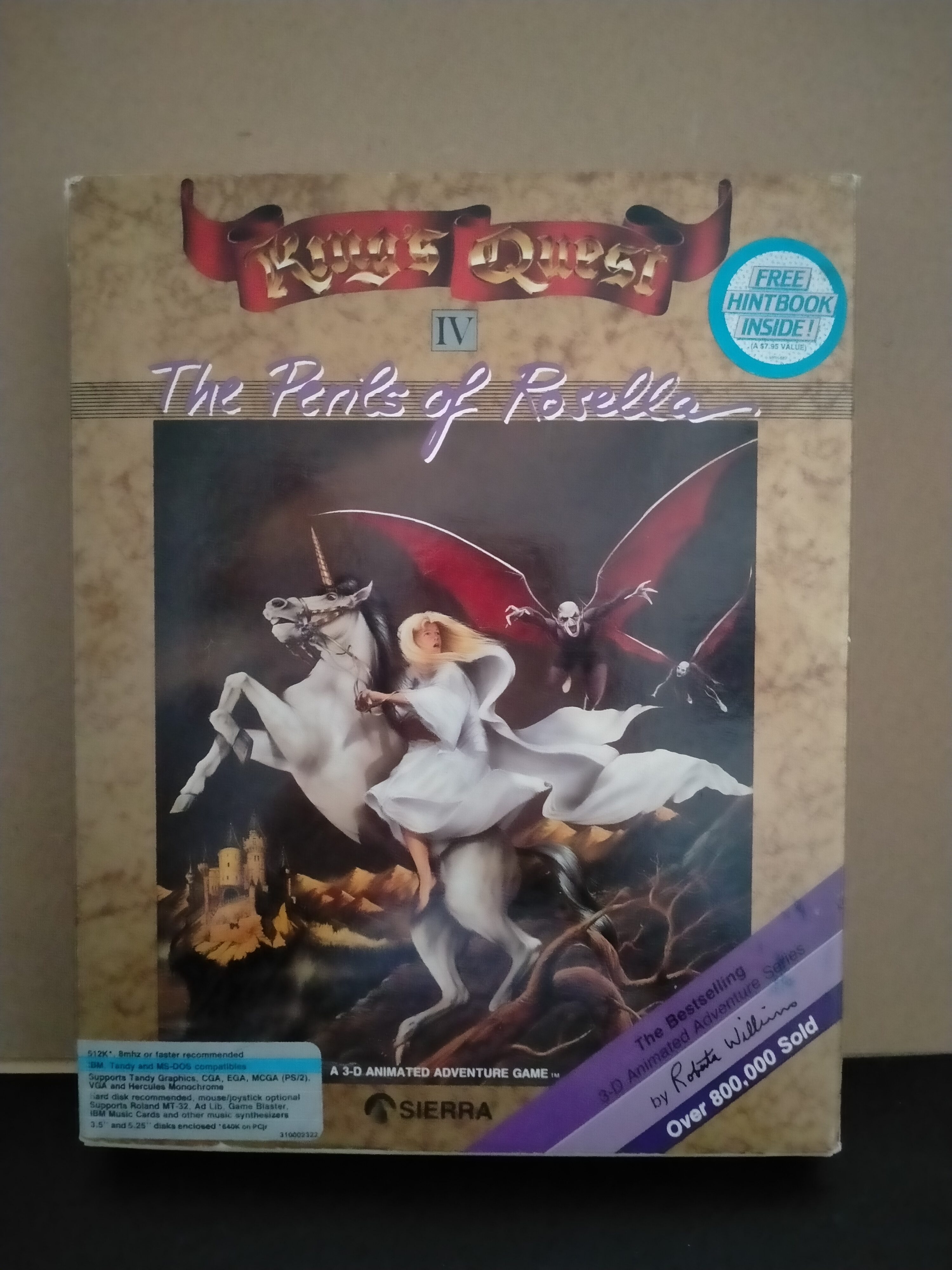Edición física de King's Quest IV: The Perils of Rosella