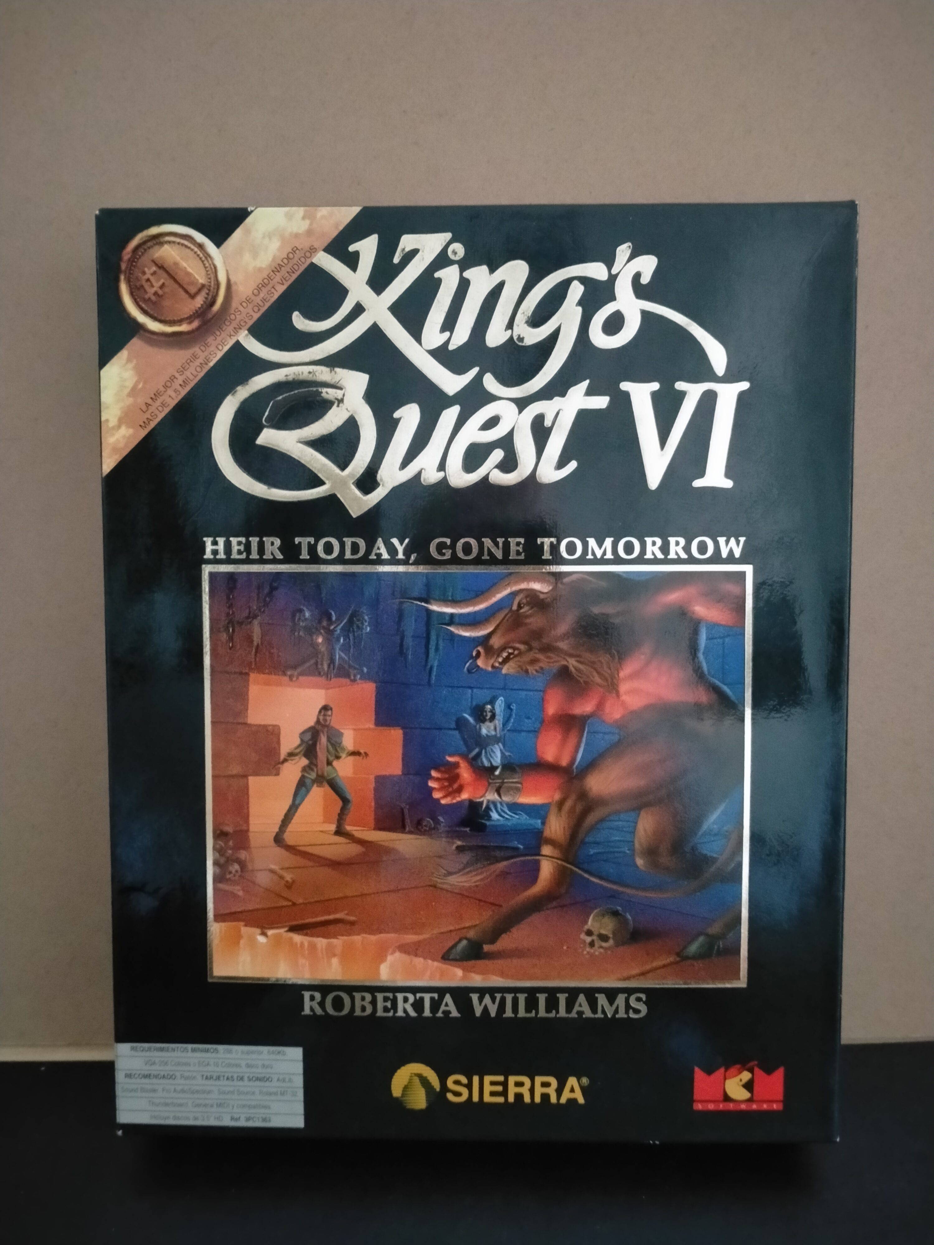 Edición física de King's Quest VI: Heir Today, Gone Tomorrow