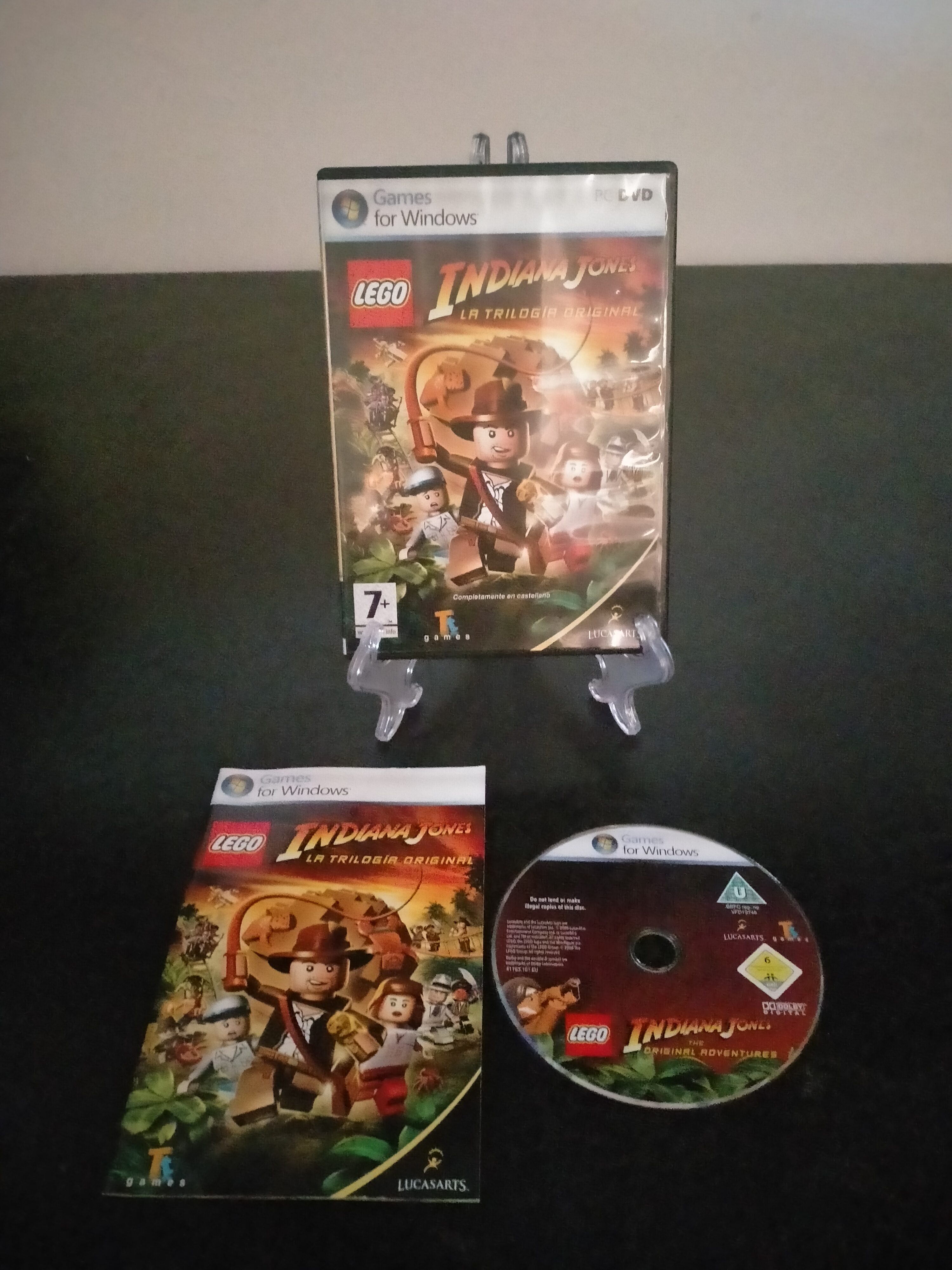 Portada de LEGO Indiana Jones: La Trilogía Original, formato DVD Case, para Windows XP, Windows Vista