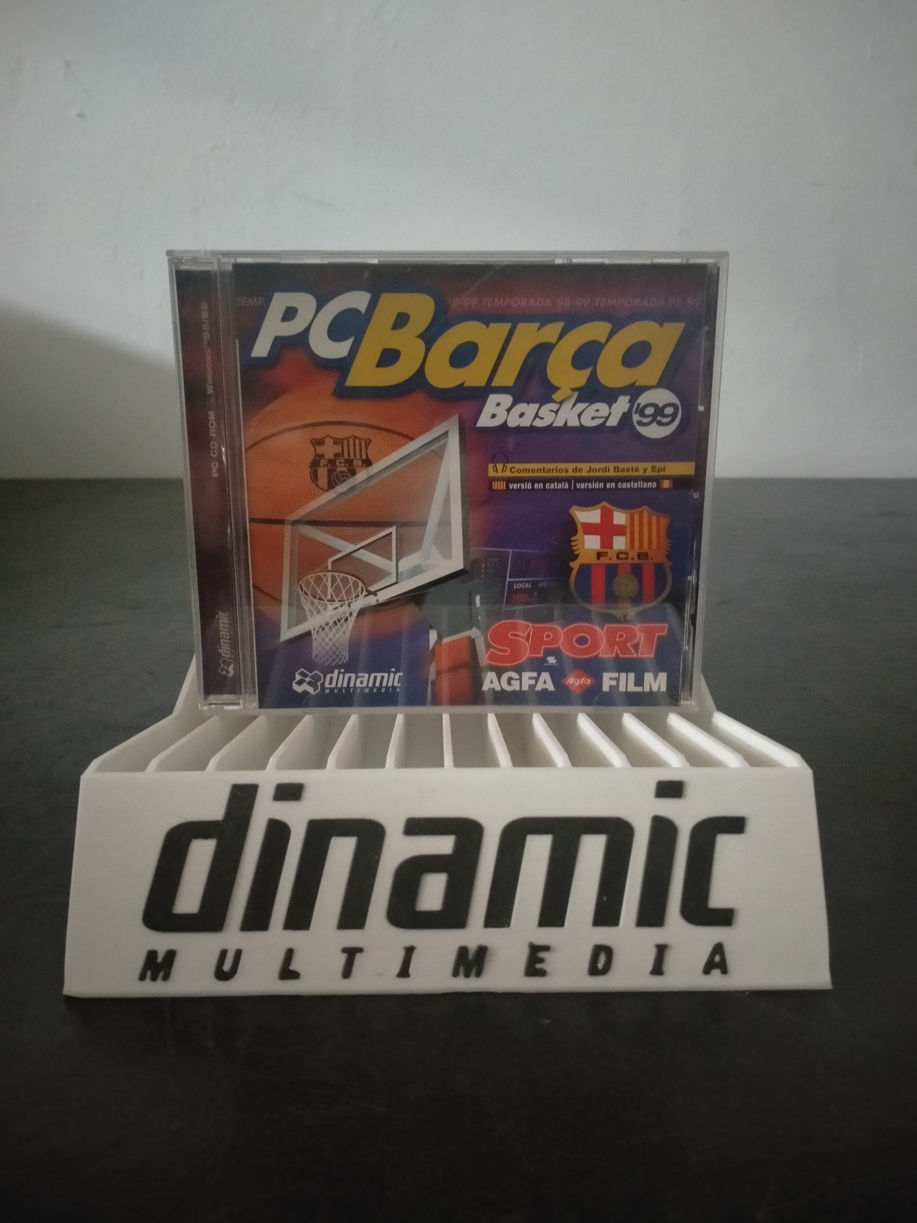 Portada de PC Barça Basket '99, formato Jewel Case, para Windows 95, Windows 98