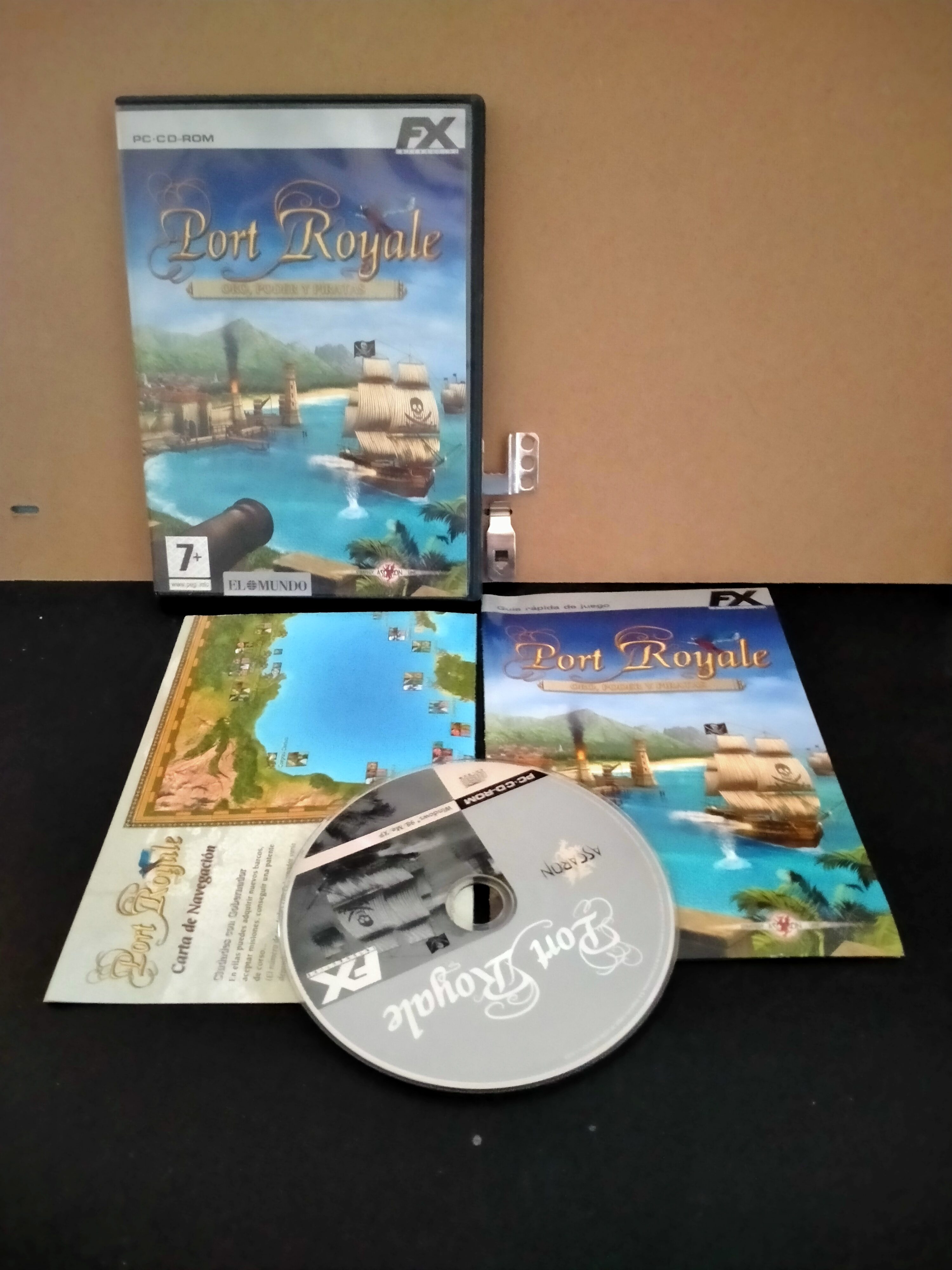 Edición física de Port Royale. Oro, poder y piratas