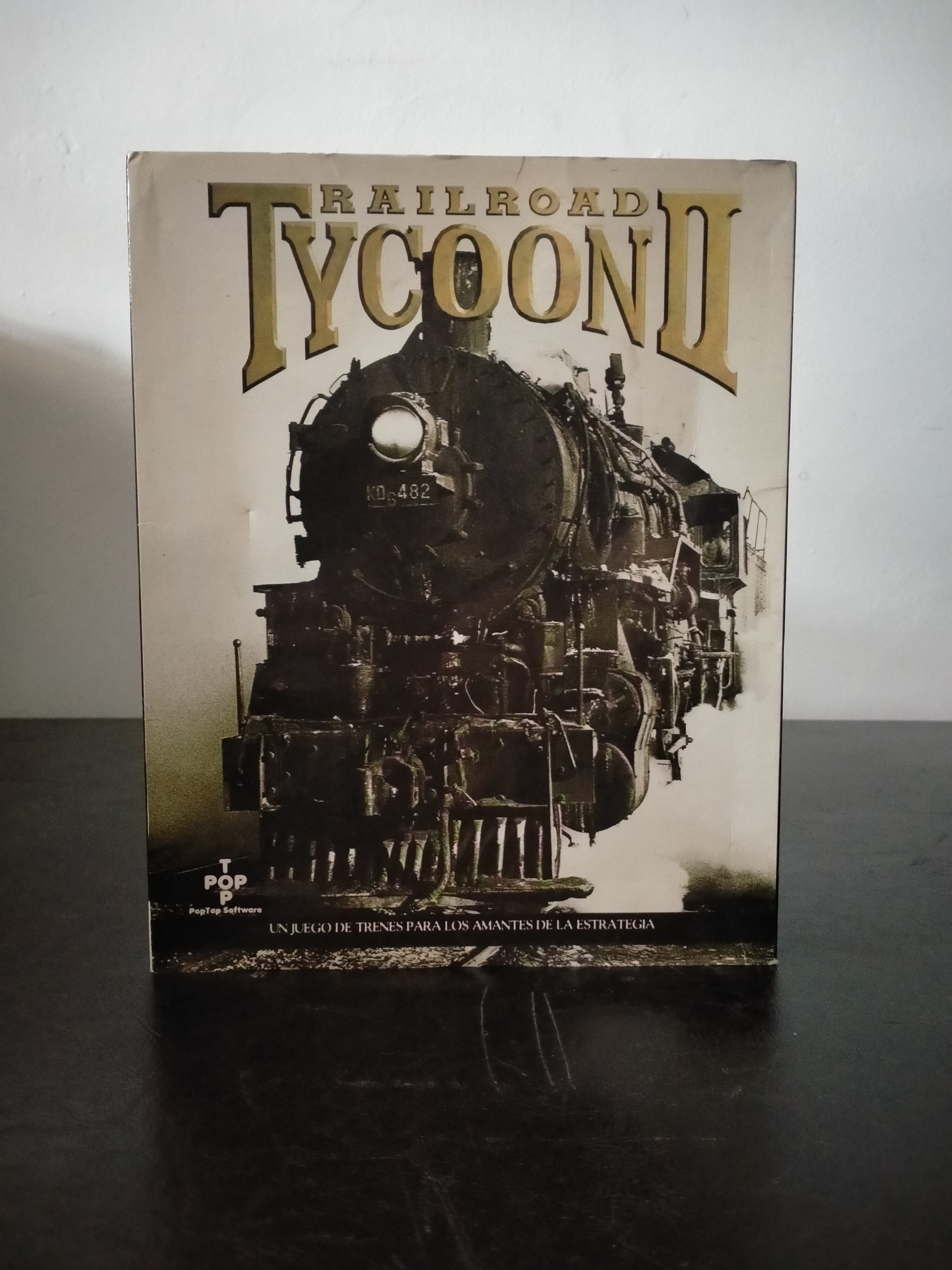 Portada de Railroad Tycoon II, formato Big Box, para Windows 95, Windows 98, Windows NT