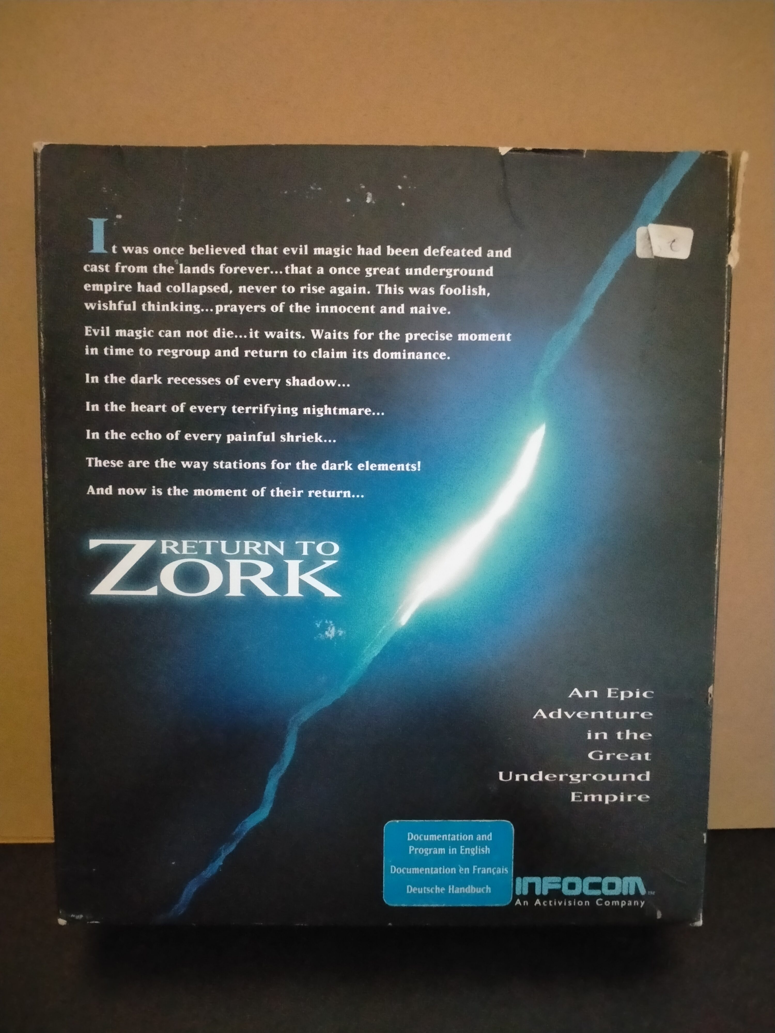 Edición física de Return to Zork