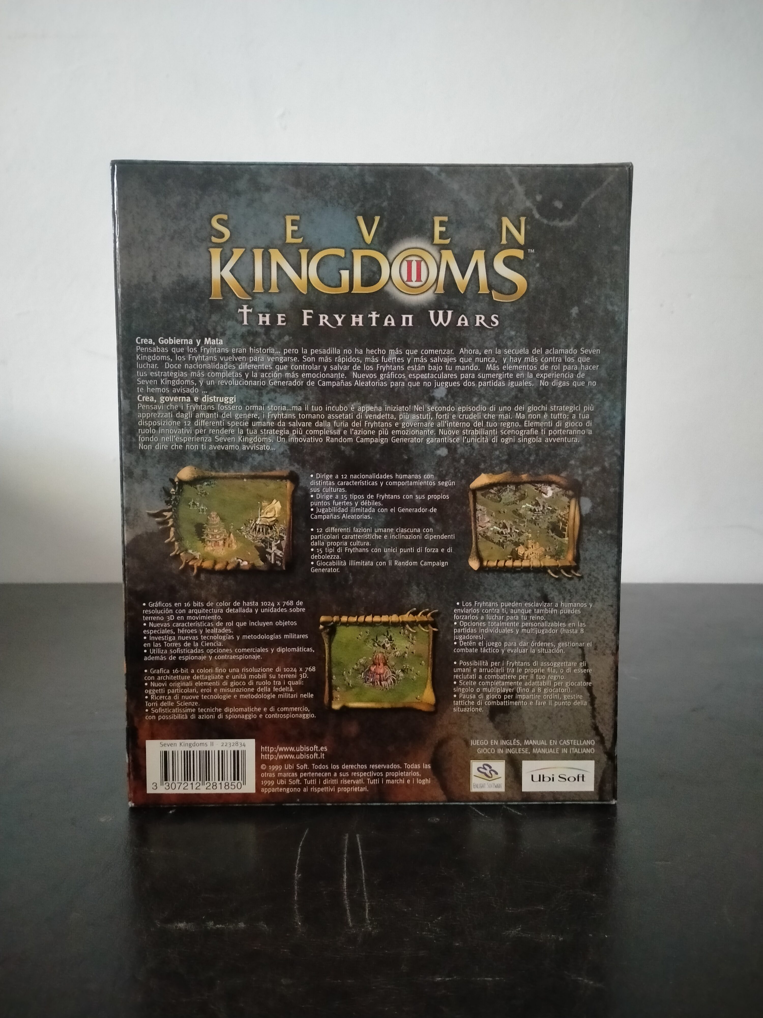 Imagen documental 2 de Seven Kingdoms II: The Fryhtan Wars, formato Big Box, para Windows 95, Windows 98