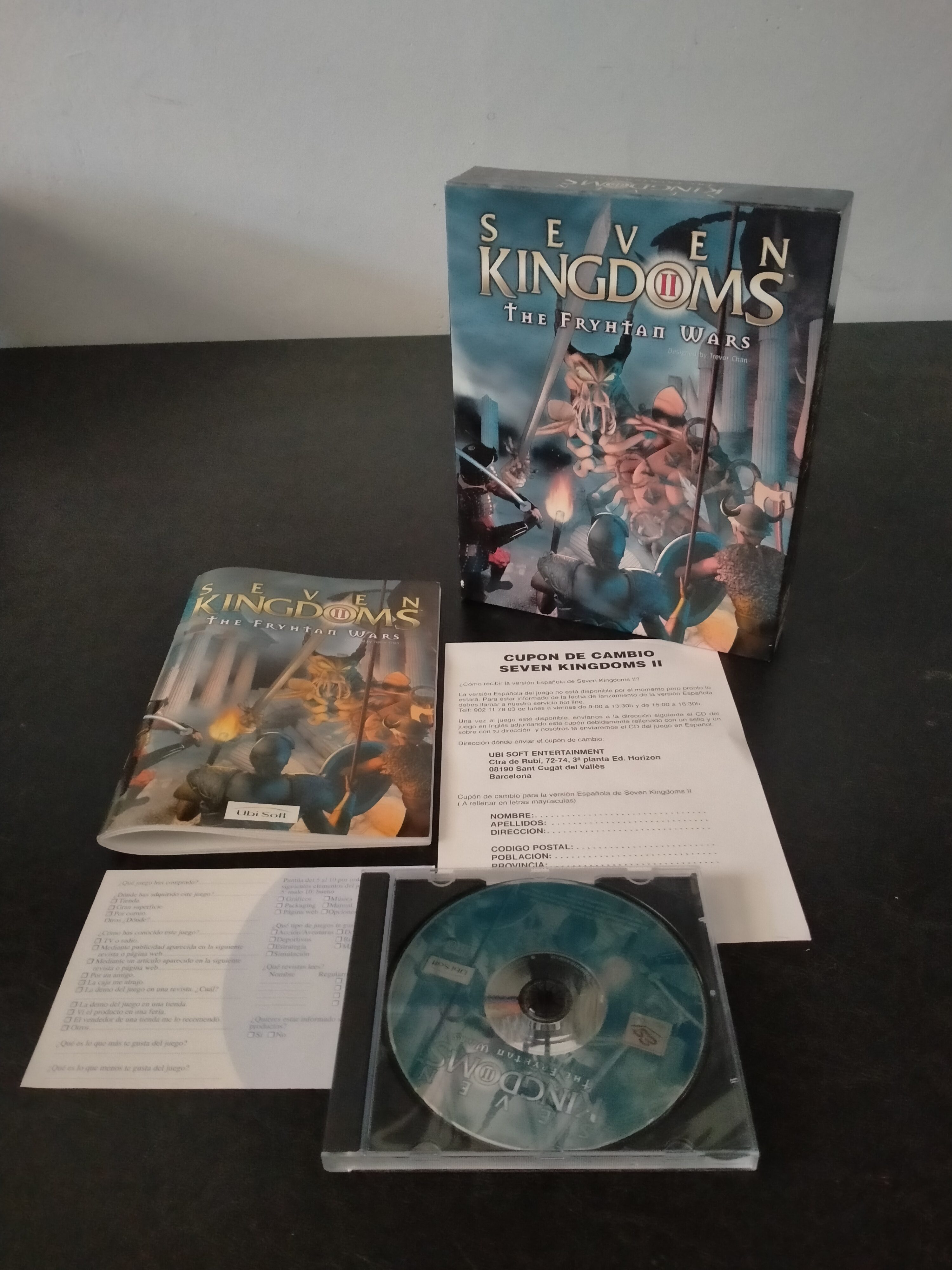 Imagen documental 3 de Seven Kingdoms II: The Fryhtan Wars, formato Big Box, para Windows 95, Windows 98