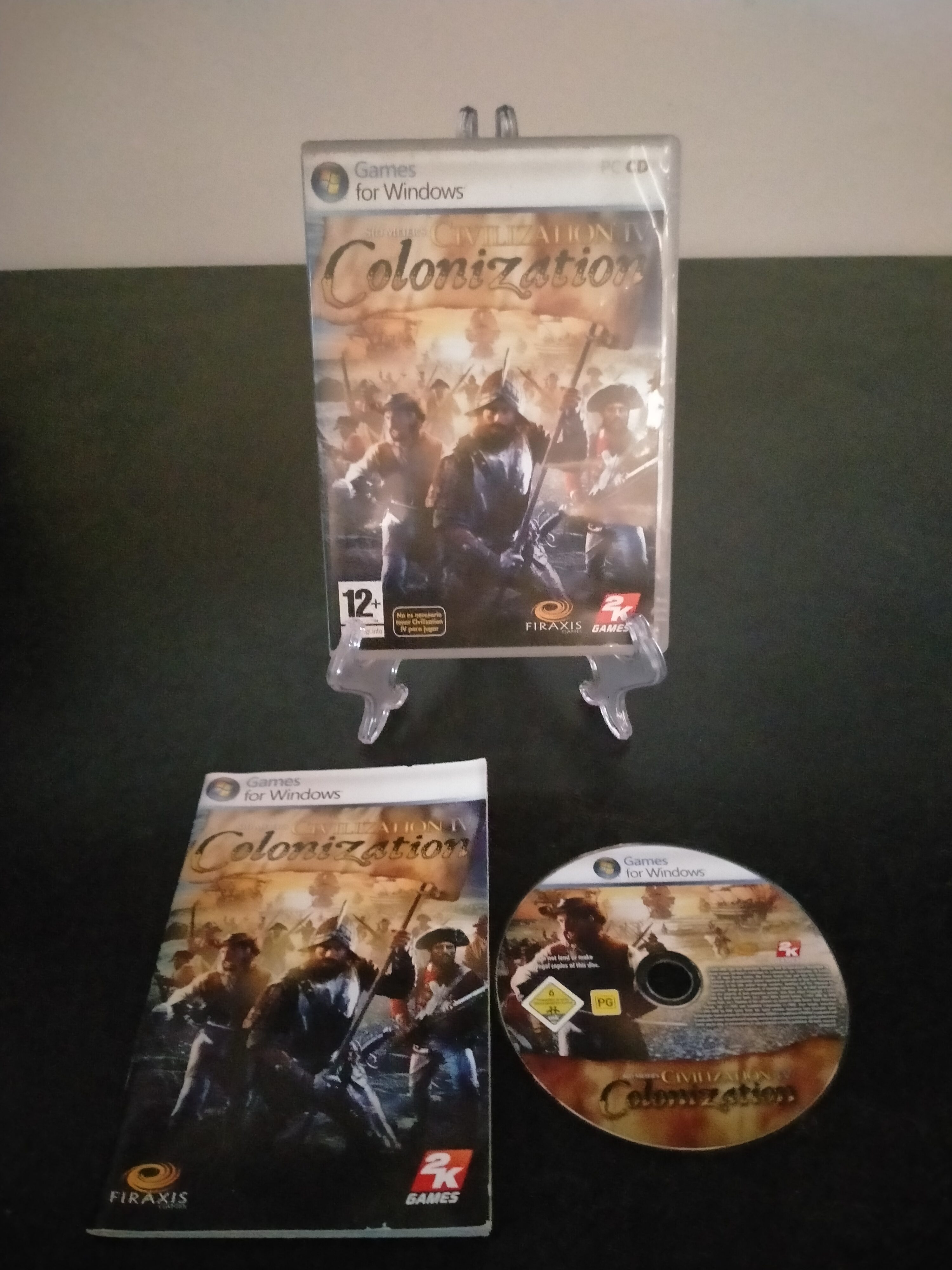 Portada de Sid Meier's Civilization IV: Colonization, formato DVD Case, para Windows XP, Windows Vista