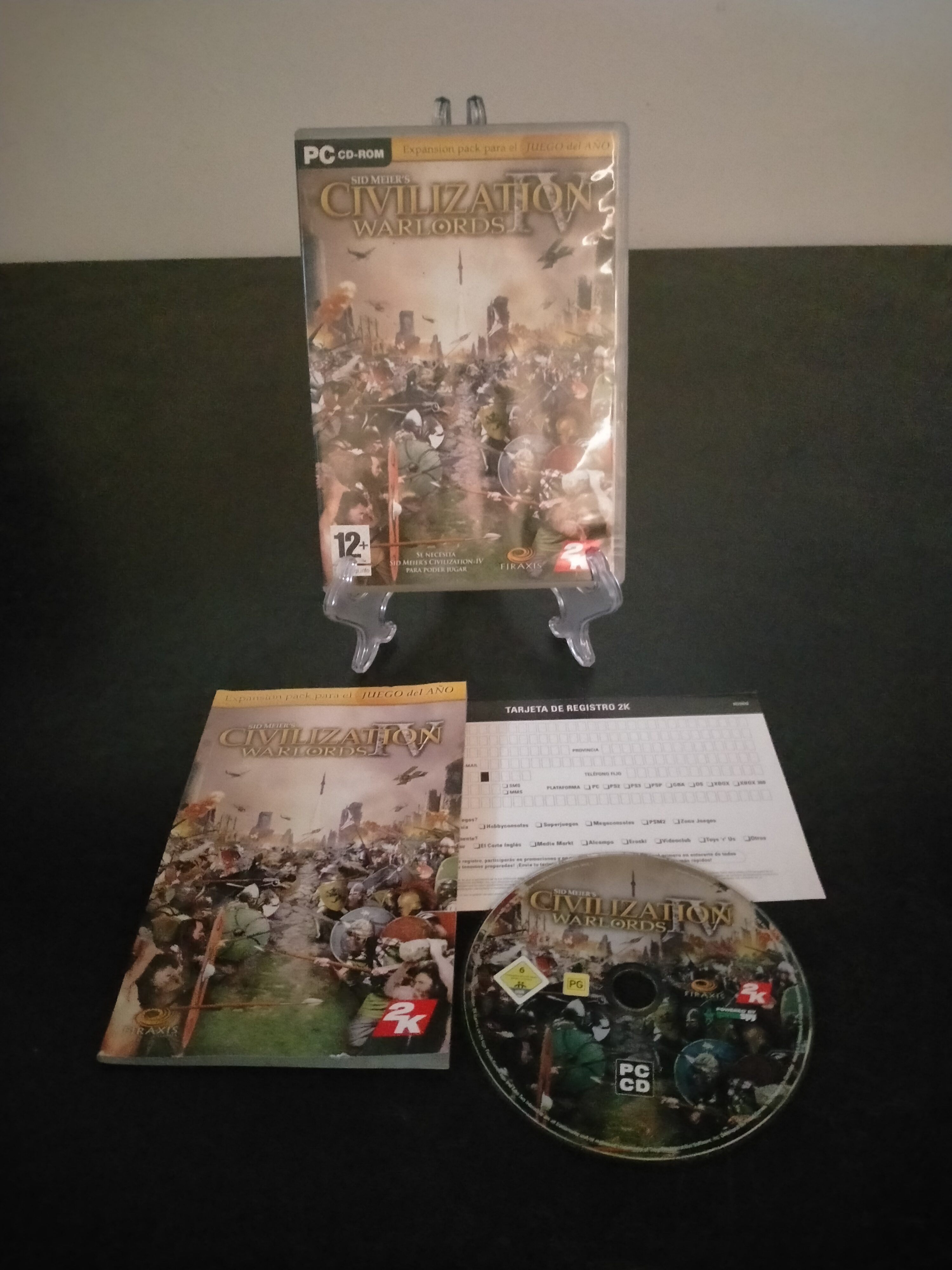 Edición física de Sid Meier's Civilization IV: Warlords, formato DVD Case, para Win2000, Windows XP