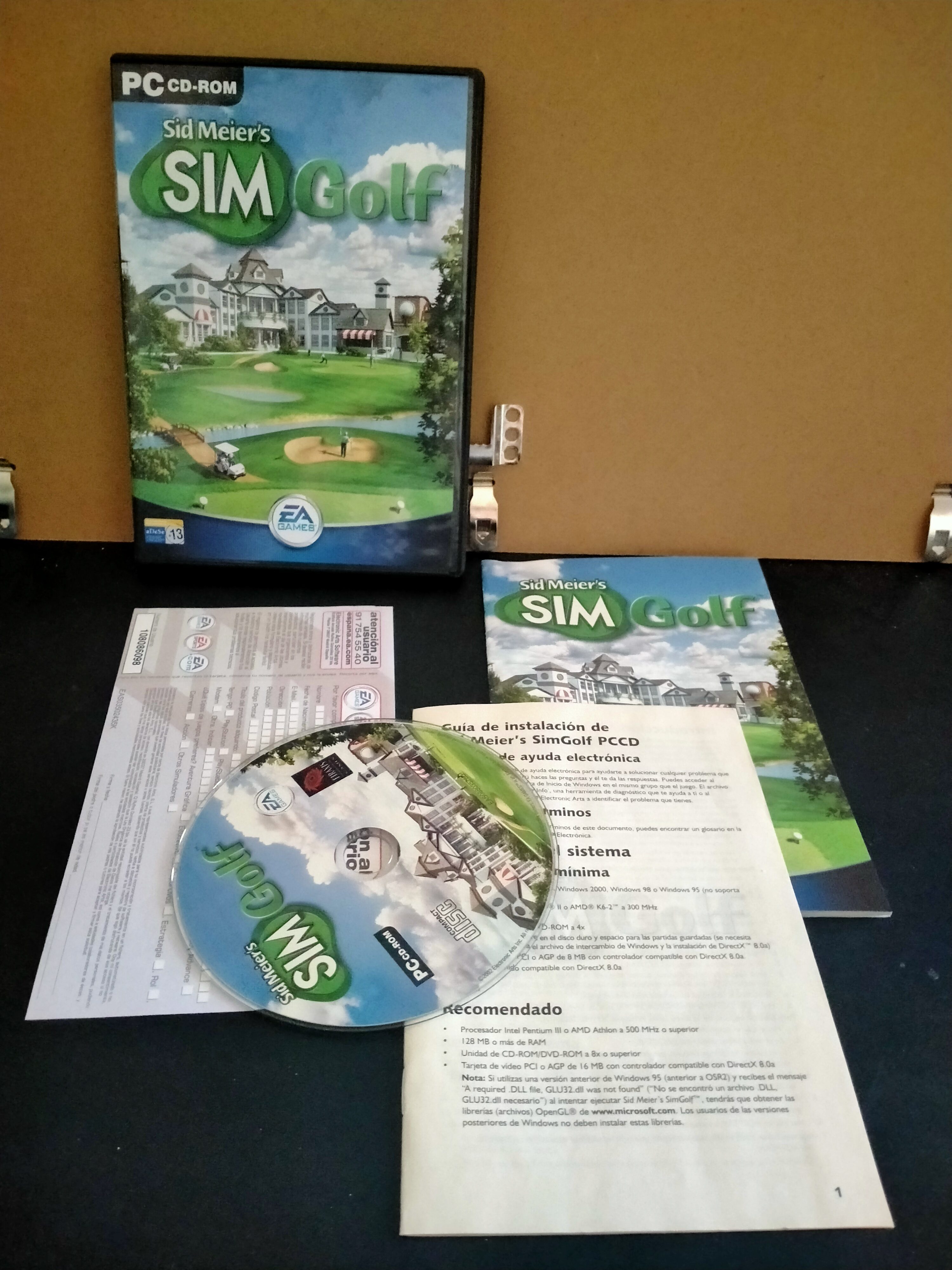 Edición física de Sid Meier's SimGolf