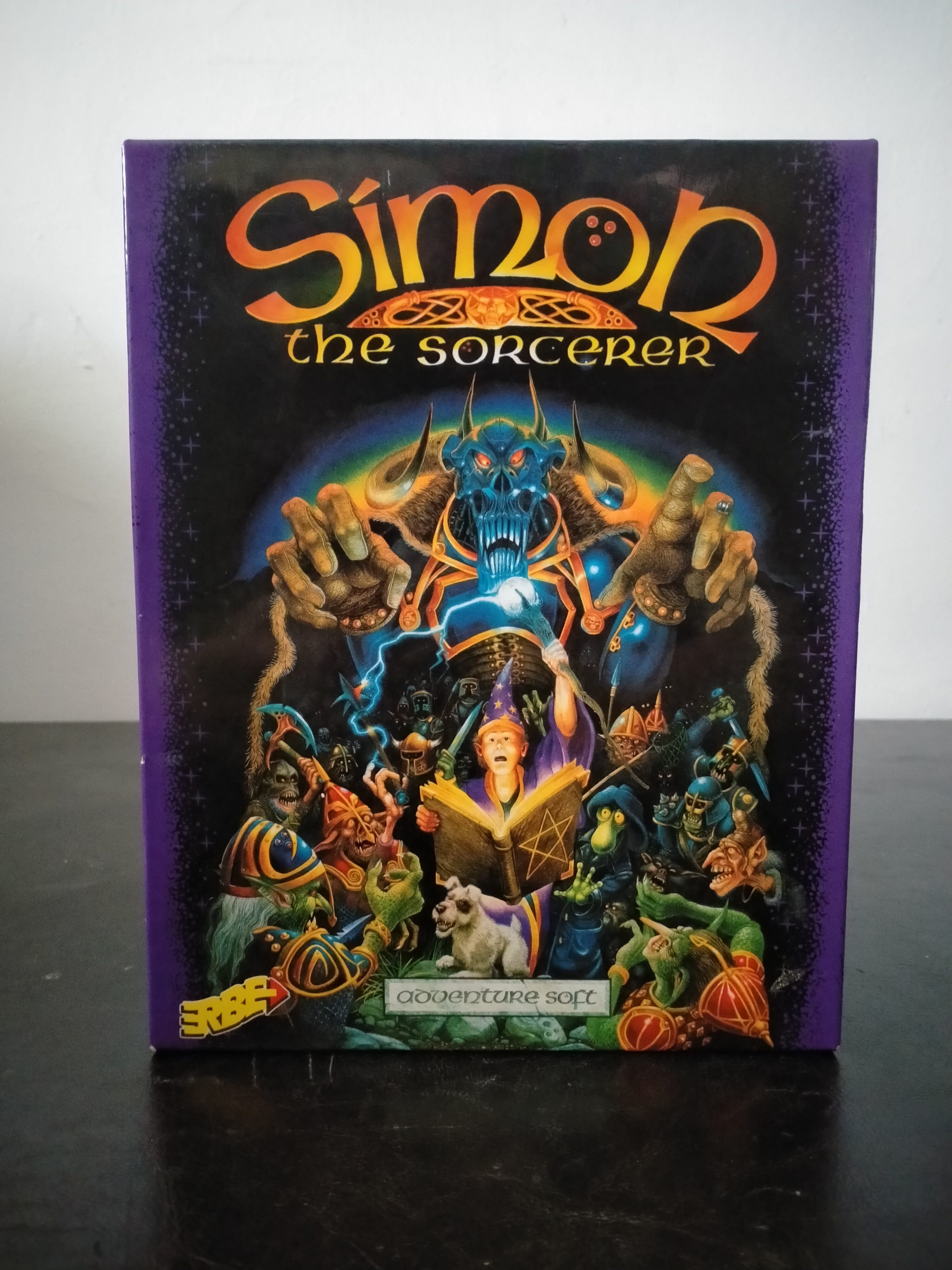 Portada de Simon the Sorcerer, formato Big Box, para MS-DOS