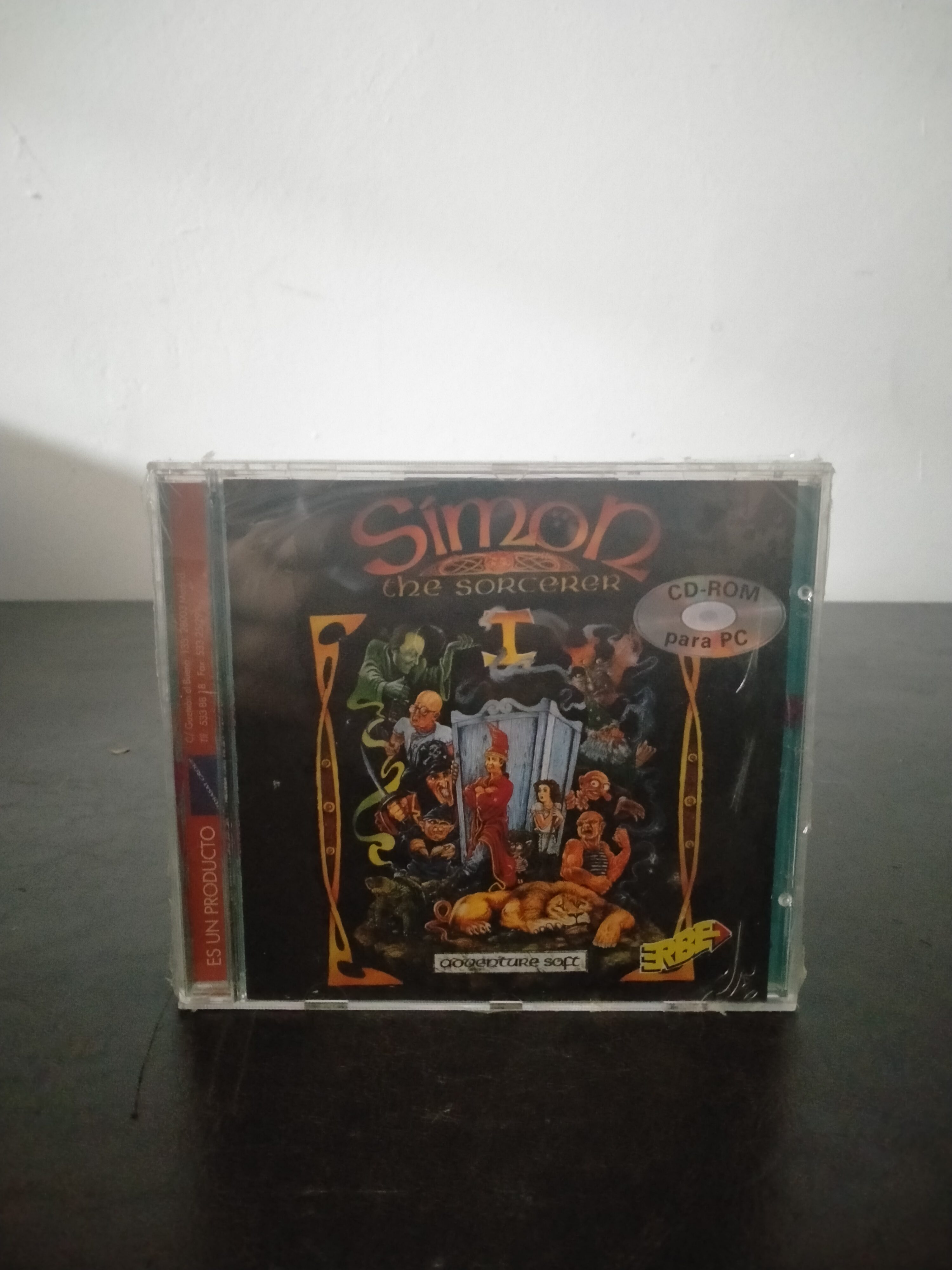 Portada de Simon the Sorcerer, formato Jewel Case, para MS-DOS