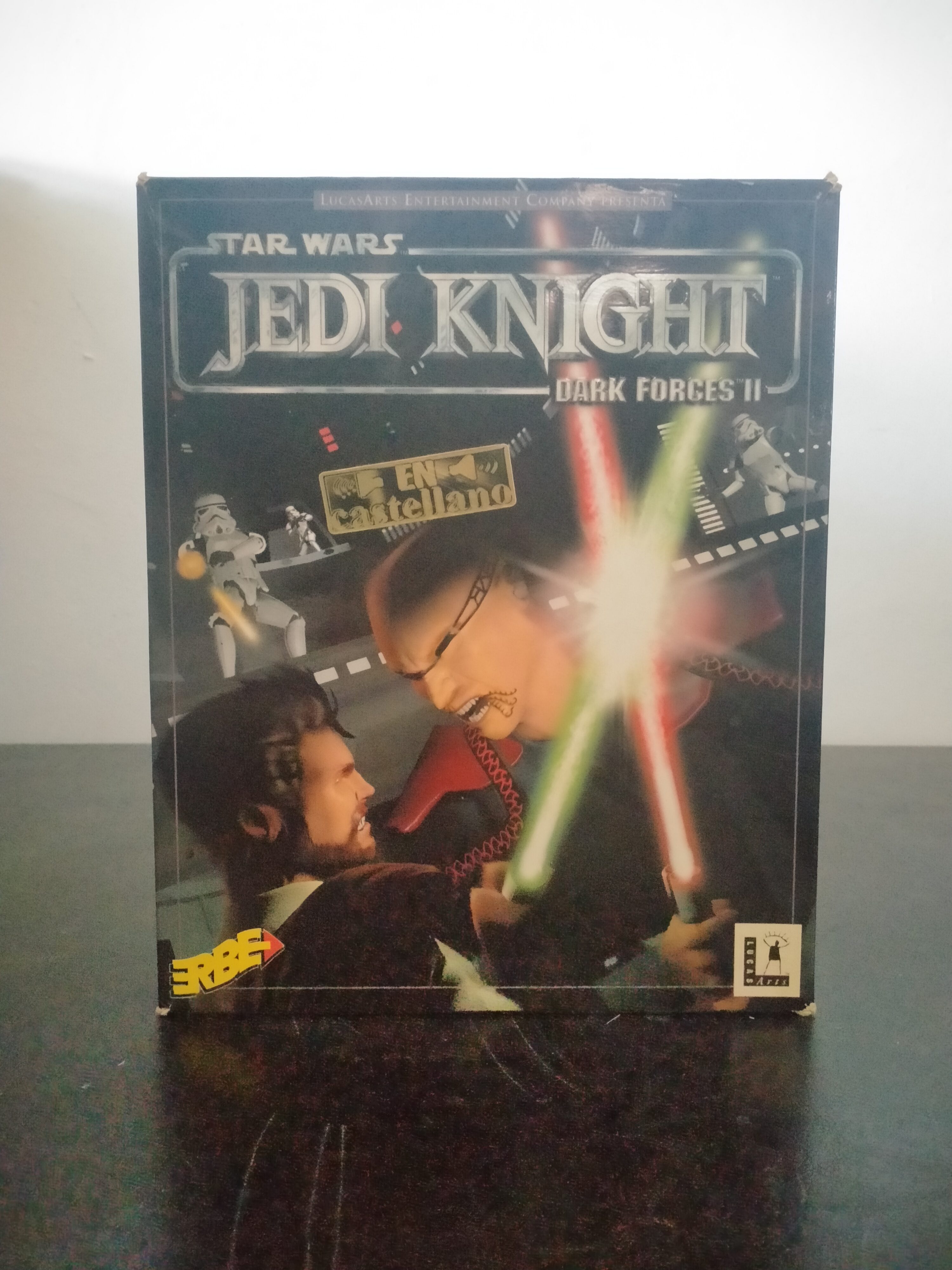Portada de Star Wars Jedi Knight: Dark Forces II, formato Big Box, para Windows 95