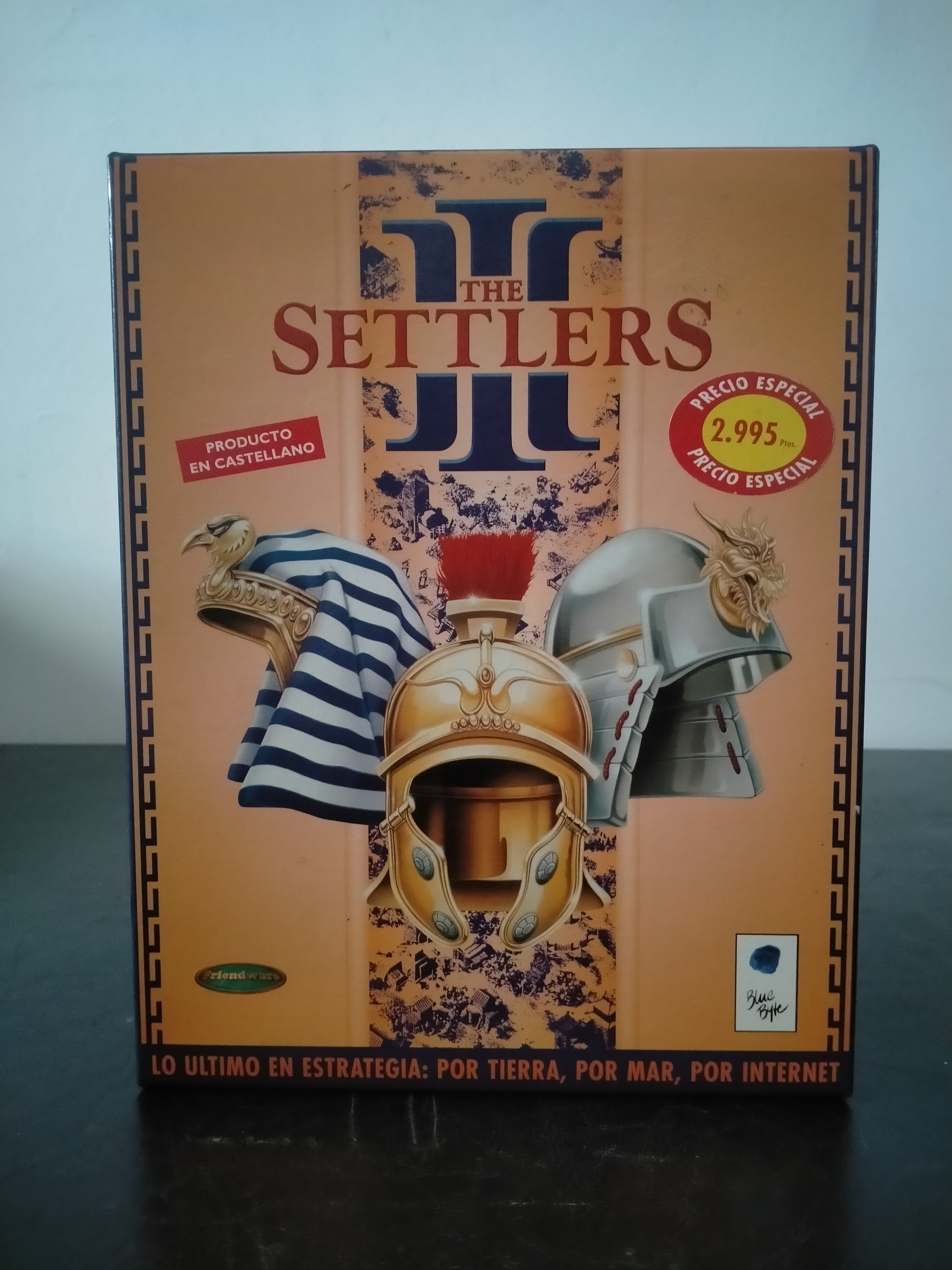 Portada de The Settlers III, formato Big Box, para Windows 95, Windows 98