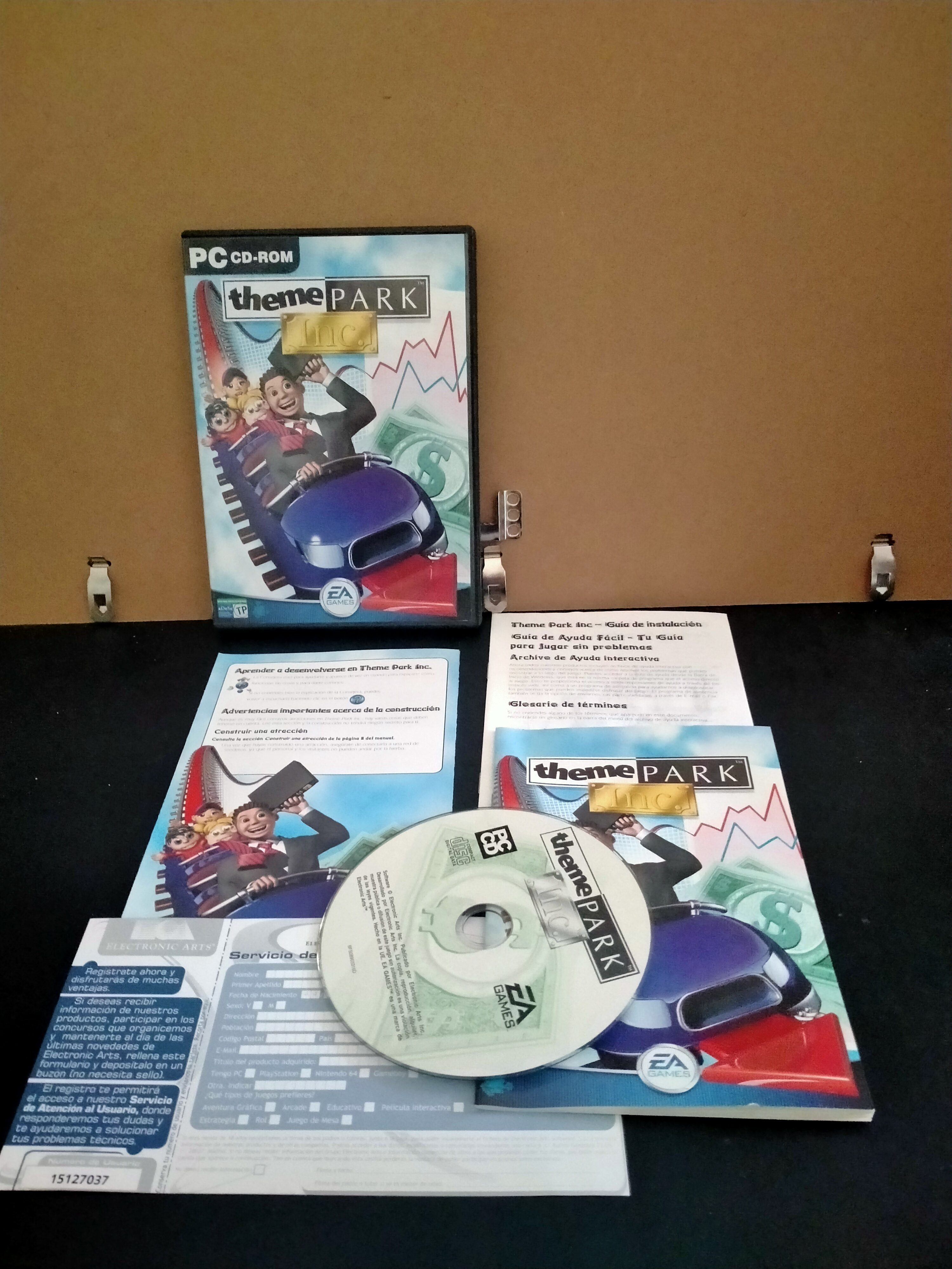Edición física de Theme Park Inc.