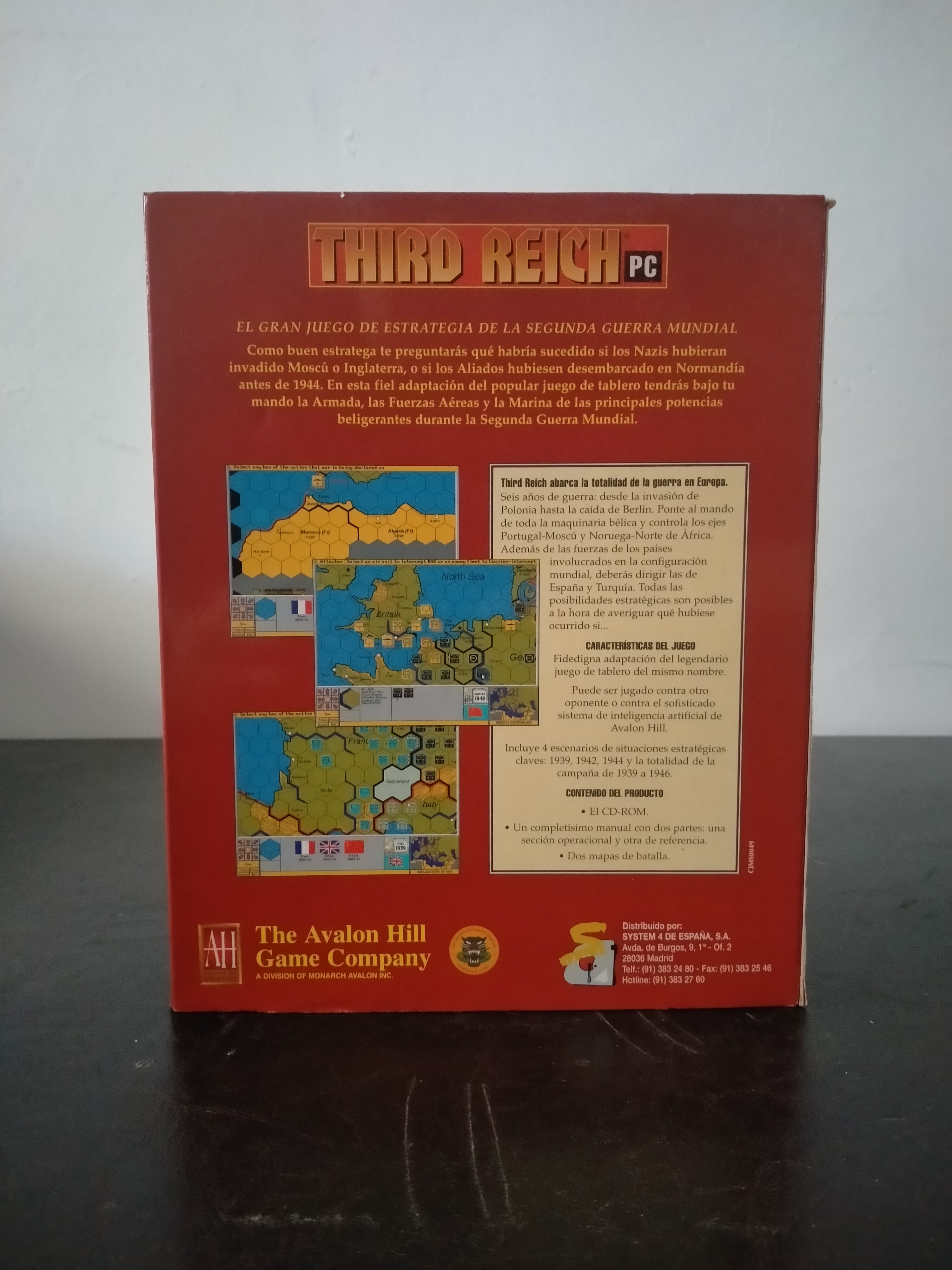 Imagen documental 2 de Third Reich, formato Big Box, para MS-DOS