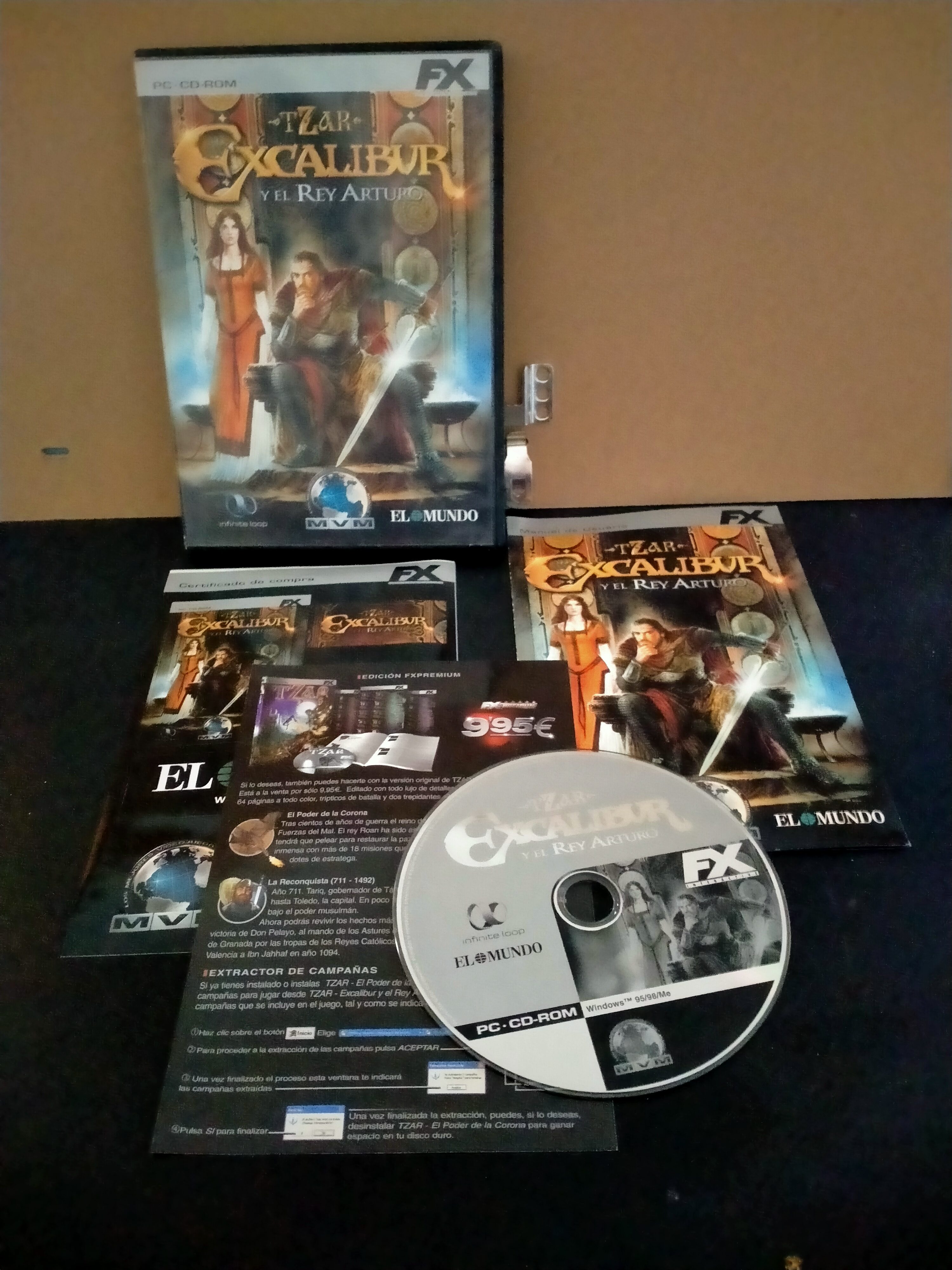 Edición física de Tzar: Excalibur y el Rey Arturo