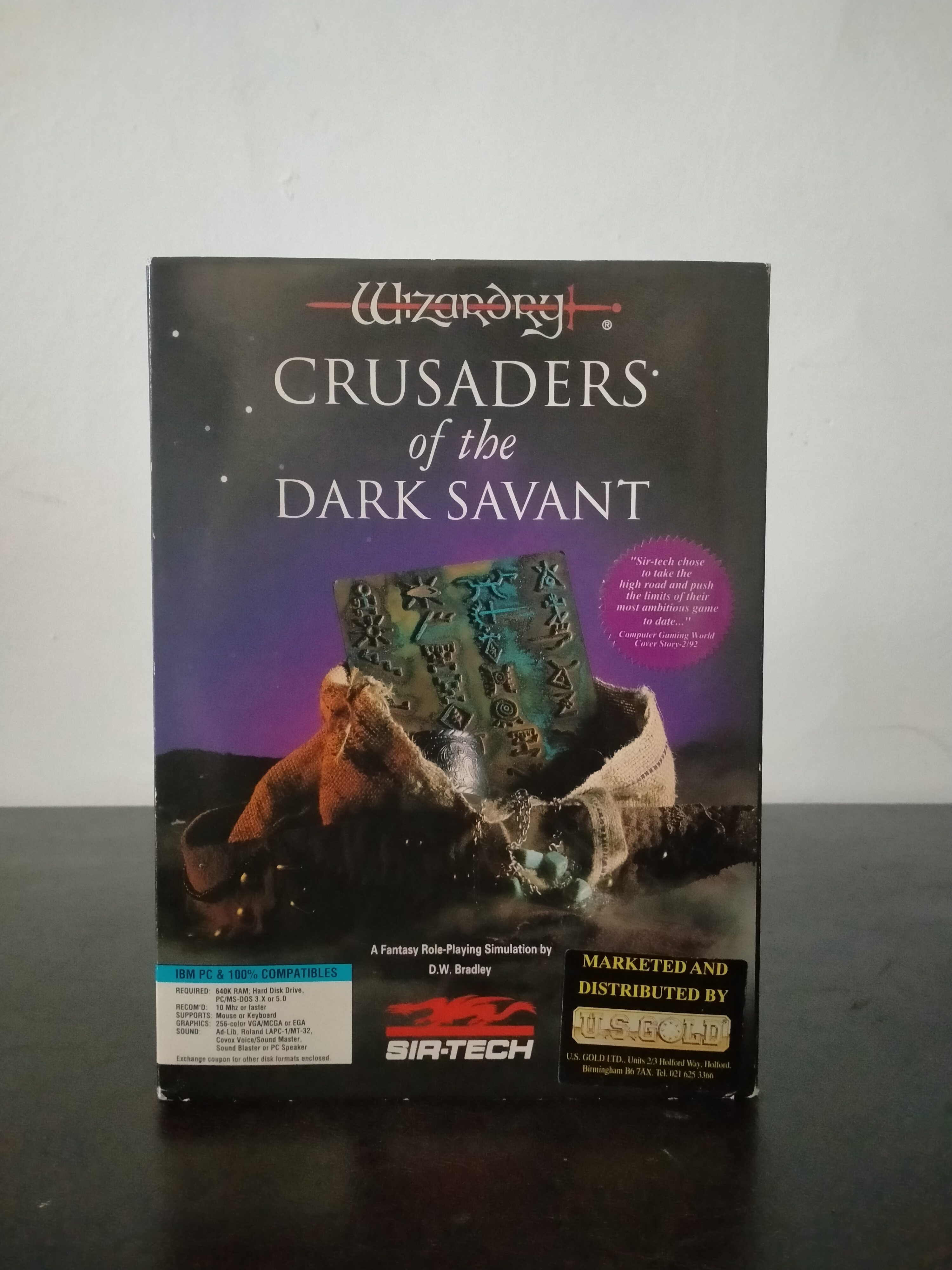 Edición física de Wizardry: Crusaders of the Dark Savant