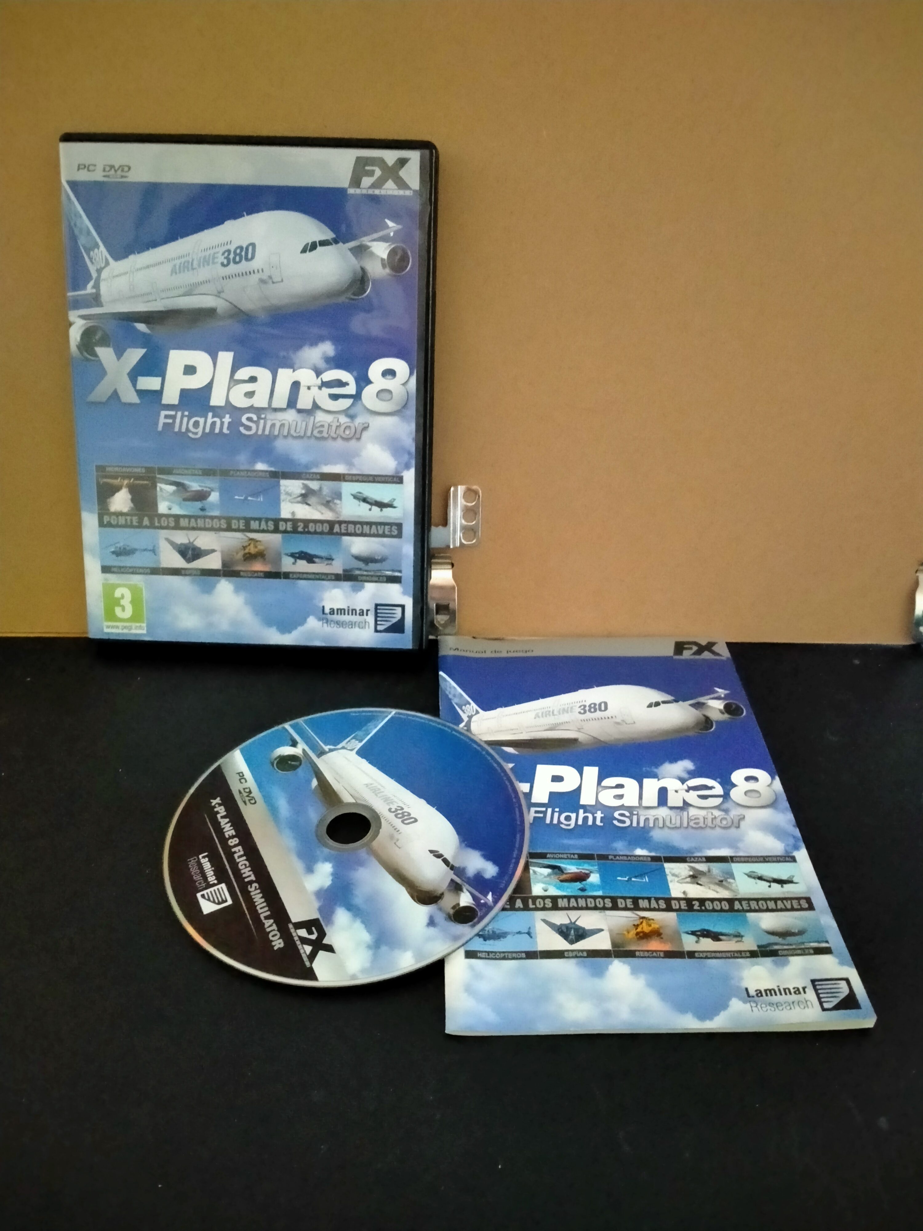 Edición física de X-Plane 8 Flight Simulator
